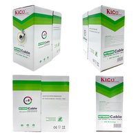 Câble réseau à vitesse rapide Kico 100m câble de communication FTP Cat6 blindé CCA intérieur
