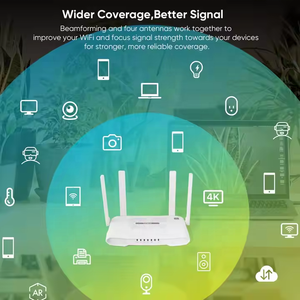 Routeur Wi-Fi 6 double <span class=keywords><strong>bande</strong></span> Gigabit haute vitesse AX1800 1800 Mbps |   Mesh, MU-MIMO, VPN, Contrôle parental |   WR1800H par Mosslink - Product Image 3