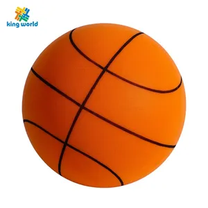 Indoor Low Noise Silent Basketball werfen Stress Elastic Ball Kinder Soft Pu Foam Pat Balls Silent Kinderspiel zeug Ball Kleiner Basketball