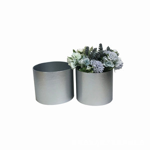 Lugar de aluminio de alto grado película dos sosteniendo cubo <span class=keywords><strong>Fu</strong></span> Cubo de plata Willow la víspera de Año Nuevo de cubo flores <span class=keywords><strong>caja</strong></span> de regalo - Product Image 5