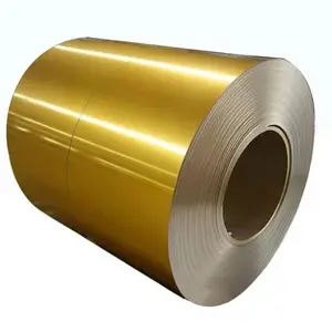 PPGI-Spule goldene Farbe beschichtete Stahlspule verzinkte Stahlspule Z275/Metall-Dachplatten Baumaterialien