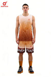 Ademend basketbaltenue Smyl Set fabriek groothandel aangepaste logo bedrukking teamuniform sneldrogend polyester set VS populaire verkoop - Product Image 4