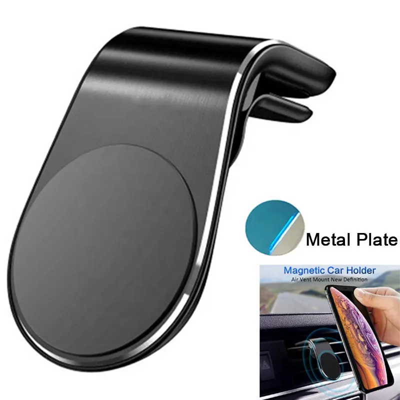 Amostra livre de suporte magnético universal do telefone do carro, ventilação e suporte do painel de ar para o carro