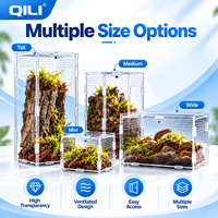 Enclos pour reptiles en acrylique transparent sur mesure, multi-tailles, boîte d'élevage, terrarium pour gecko, lézard, serpent