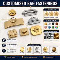 Serrure à torsion personnalisée en alliage de zinc pour sac à main, accessoires de luxe en métal pour sacs