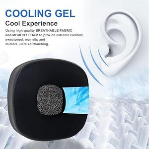 แผ่นรองหูฟังหนังระบายอากาศแบบเจลเย็น OEM สำหรับเปลี่ยนหูฟัง <span class=keywords><strong>Marshall</strong></span> <span class=keywords><strong>Major</strong></span> IV <span class=keywords><strong>4</strong></span> ผลิตในจีน - Product Image 3