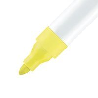 Marqueur textile permanent Edding 4500 jaune fluorescent, pointe de 2-3 mm, lavable en machine, stylo pour tissu pour la décoration