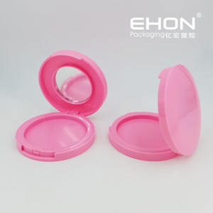 Prix raisonnable Glitter Plastique Injection Couleur Timbre À Chaud Imprimé Cosmétique Poudre Pressée Cas Miroir Qualité Boîtes En Plastique - Product Image 6