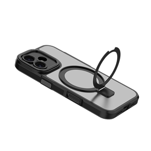 เคสโทรศัพท์มือถือแบบใสกันกระแทกแม่เหล็ก TPU หมุนได้ 270 องศา สำหรับ 16/15/14/13/12 Plus Pro Max พร้อมขาตั้ง - Product Image 5