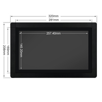 Monitor Industrial TFT de 11.6 Pulgadas, 1366x768 IPS, 1920x1080, con VGA, USB, Pantalla Táctil Capacitiva, Marco de Aluminio Metálico