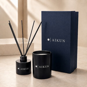 เทียนหอม AIKUN สไตล์มินิมอลสุดหรู พร้อมก้านไม้หอม สำหรับบ้าน ห้องนอน สำนักงาน สปา ขายส่งจำนวนมาก - Product Image 2