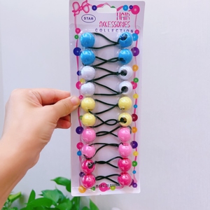 MYLULU-Diademas de pelo para niños de 20mm con Aldabas gemelas, muestras gratis, bolas de pelo elásticas para niñas, lazos para el pelo - Product Image 2