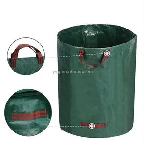 टिकाऊ आउटडोर पत्ती कचरा बैग 272l पुन: प्रयोज्य निविड़ अंधकार रीसायकल गार्डन अपशिष्ट पत्ती बैग
