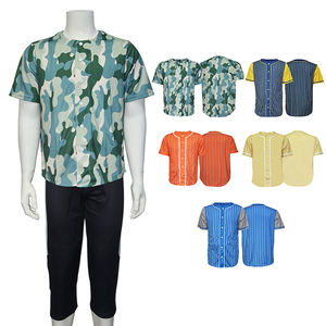 迷彩男性野球スポーツソフトボールジャージー - Product Image 1