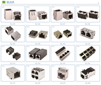 Conector Soulin RJ11 1X2 Puertos, Doble Enchufe, 90 Grados, Perforación Directa, Plástico, Sin Luz, Gris, Puerto Ethernet 6P6C