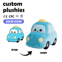 Fabricant OEM/ODM de jouets en peluche pour voiture à motif de dessin animé, jouets en peluche pour voiture de couleur personnalisée, jouets en peluche pour voiture imprimés avec des icônes