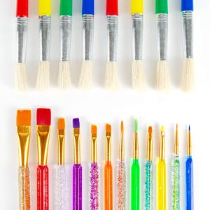 Xinbowen pennello per artisti a mano in plastica per bambini 20 confezioni di pennelli assortiti per pittura artistica bambini piccoli - Product Image 1
