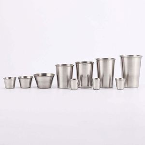 Vasos de Cerveza con Logotipo Personalizado, Vasos de Acero Inoxidable de 1oz-16oz, Vasos de Chupito, Vasos de Vino, Vasos Portátiles para Bar, Regalo, Cocina, Recuerdos de Fiesta - Product Image 3