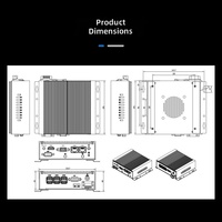 MFC-1000C PC Industri Tertanam N97 16 GB DDR4 Port Ethernet Ganda Layar Ganda Mini Host Windows Garansi 3 Tahun