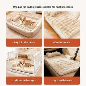 Coussin de luxe pour animaux de compagnie, vente en gros d'usine, écologique, épaissi, pour l'hiver, <span class=keywords><strong>protection</strong></span> du cou, <span class=keywords><strong>anti</strong></span>-griffures, lavable, pour chiens, chats et lapins - Product Image 4
