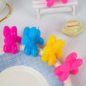 Breloques Kawaii en plastique à dos plat, motif chien ballon mignon, pour la fabrication de bijoux, la décoration de téléphones DIY et les centres de nœuds pour cheveux - Product Image 1