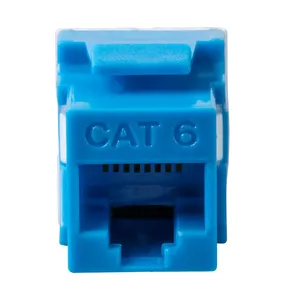 موصل Cat6 UTP rj45 موصل cat6 جاك RJ45 CAT6 جاك حجر الزاوية درجة RJ45 أنثى