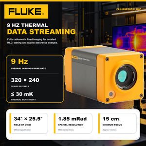 กล้องถ่ายภาพความร้อนแบบติดตั้งถาวร RSE300/C 9Hz ความละเอียด 320x240 อินฟราเรดแบบเรดิโอเมตริก IP67 GS2 พร้อมเคส - Product Image 2