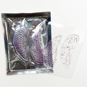 Patchs Hydrogel Anti-Âge au Collagène et aux Feuilles de Glitter Violettes, Hydratants, Anti-<span class=keywords><strong>Cernes</strong></span> et Anti-Poches, à Base d'Algues et d'Herbes, Marque Privée - Product Image 6