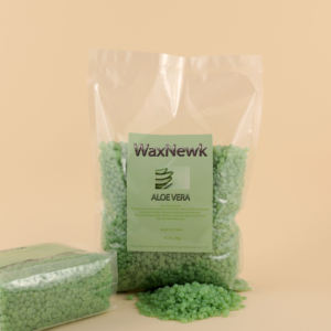 WaxNewK Cera de <span class=keywords><strong>Aloe</strong></span> <span class=keywords><strong>Vera</strong></span> Depilación 2.2LB Cuentas de cera Secado rápido Sin dolor 1kg Bolsa Granos de cera dura - Product Image 4