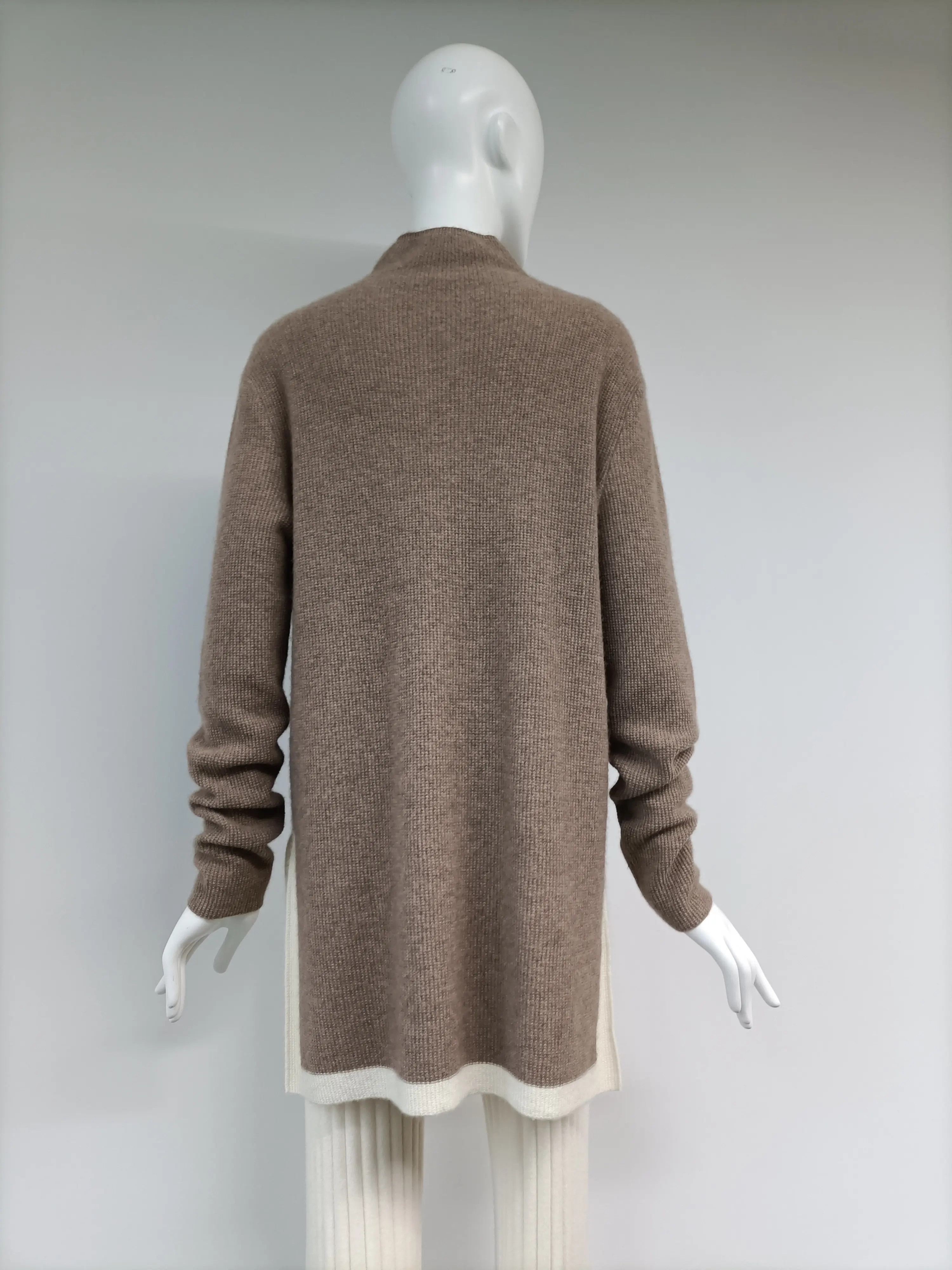 Economical Custom Design Cashmere Cardigan Knit Women Trendy Girls Sweater Design