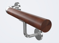 Supports de main courante en bois et barre de support murale antidérapante au design moderne pour personnes âgées/enfants, usage intérieur (option 50 cm)