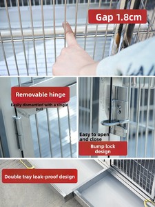 Cage à oiseaux sur mesure extra-large à double couche en acier inoxydable, anti-évasion, volière extérieure pour cour - Product Image 4