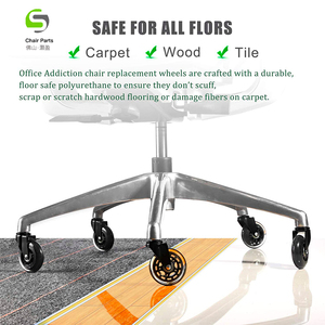 Muebles de oficina accesorios de ruedas para <span class=keywords><strong>Herman</strong></span> <span class=keywords><strong>Miller</strong></span> silla <span class=keywords><strong>Aeron</strong></span> por ingeniería ahora (ruedas-conjunto de 5 ¡negro) - Product Image 2