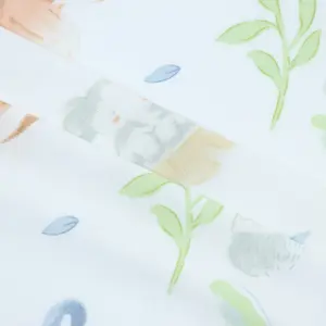 Tissu de bambou recyclé biologique personnalisé à quantité minimale de commande basse tissu tricoté en bambou élastique à impression numérique pour vêtements de bébé - Product Image 2