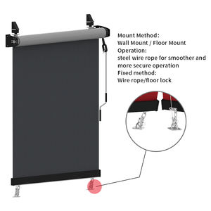 Di alta qualità di <span class=keywords><strong>grandi</strong></span> <span class=keywords><strong>dimensioni</strong></span> Zip tapparelle Pergola tetto Patio ombra Hard cablato elettrico avvolgibile per balcone Gazebo - Product Image 2