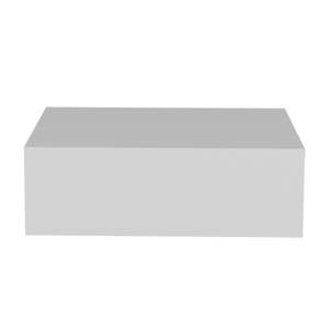 DB Isola Table de chevet blanche en bois avec rangement pour la maison ou l'hôtel - Product Image 1