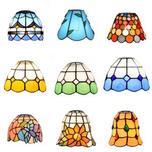 Tiflris vetro colorato paralume 6 "lampada da scrivania <span class=keywords><strong>lampadario</strong></span> paralume di ricambio, Retro paralume <span class=keywords><strong>per</strong></span> <span class=keywords><strong>lampadario</strong></span> lampada da parete - Product Image 3