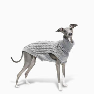 Gilet à col roulé de haute qualité pour vêtements pour chiens tenue élastique en tricot à la main d'hiver pour lévriers italiens et Whippets - Product Image 2