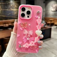 Coque de téléphone BAILI Factory 3D Accessory Jewelry papillon pour Redmi Note12S/K90/XM17 avec bracelet d'amour, bracelet de poignet, anti-chute, coque arrière