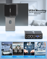 HYSTOU Mini ordinateur de bureau industriel sans ventilateur vente à chaud Intel N100 Win 10/11 10 2 * LAN HD VGA HTPC faible puissance
