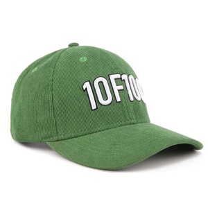 Gorra de Béisbol Unisex de 6 Paneles en Pana Verde, Personalizable al por Mayor, Tejido Impermeable, Deportiva y Formal para Adultos, con Visera Curva y Bordado - Product Image 3