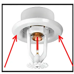 UL certificazione attrezzature antincendio temperatura del prodotto 68 UL elencati colore bianco pendente, risposta rapida (3mm) irrigatori