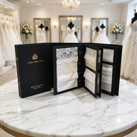 Catalogue d'échantillons de tissus de mariage en carton, avec nuancier de couleurs personnalisé pour présentation
