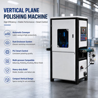 Nouvelle machine de polissage de métaux à haute précision, machine de meulage automatique de tôles en acier inoxydable, système abrasif de finition des métaux