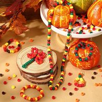 Al por mayor, Cuentas de acrílico tipo barril de 6*9mm para festividades, Cuentas espaciadoras sueltas de plástico para Halloween y Navidad, para pulseras DIY y manualidades infantiles