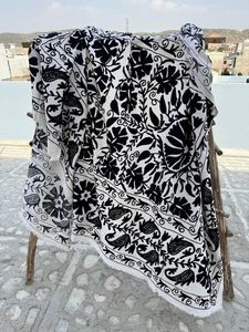 Canvas Cotton Suzani <b>Quilt</b> Intricate Floral Patterns Bedroom Styling Boho <b>Bedspread</b> - Product Image 5