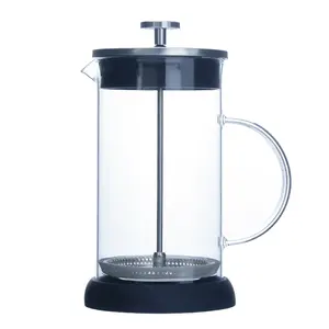 stainless steel lid French Press borosilicate glass french press french press brewing for kitchen