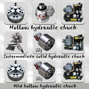 Chuck Hidrolik Otomatis Baja Tahan Karat Standar Asli 5 6 8 10 12-inci Berongga Padat Grosir Baru Set Lengkap 2-Cakar 4-Cakar - Product Image 6