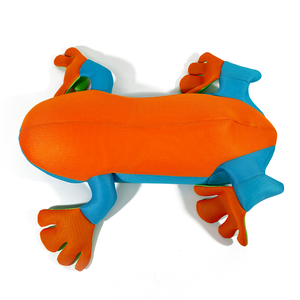 पूल अस्थायी पशु बीन बैग मेंढक पूल फ्लोट कोई मुद्रास्फीति जरूरत अस्थायी पूल खिलौना मेंढक आकार जाल - Product Image 5