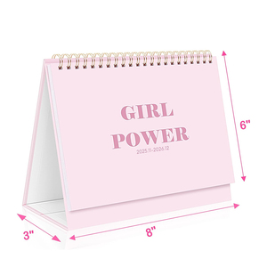<span class=keywords><strong>Calendario</strong></span> de Escritorio Personalizado con Logotipo, Motivacional, Estético, Kawaii, Color Rosa para Mujer - Product Image 4